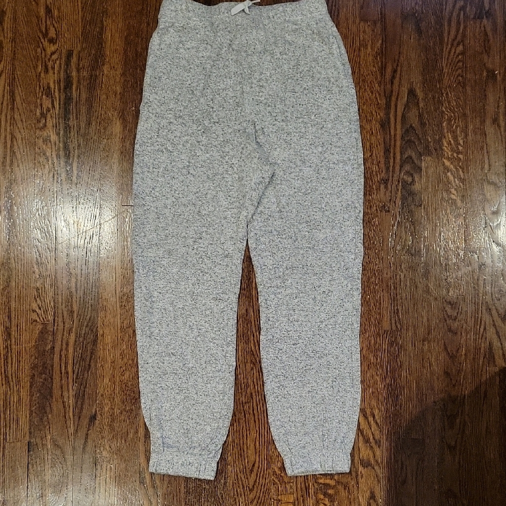 Gap Girls Heather Gray with Black Stars Soft Spun Pants Joggers Size L 10